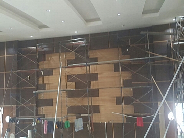 Pekerjaan Backdrop Kedap Suara Gedung Theatre Kampus KKP